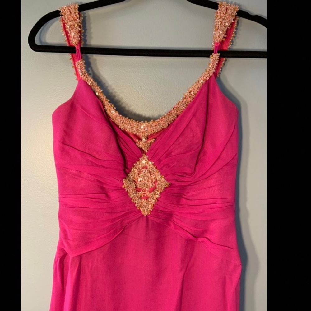 Badgley Mischka Pink Ballgown